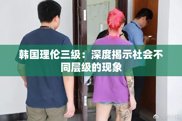 韩国理伦三级：深度揭示社会不同层级的现象