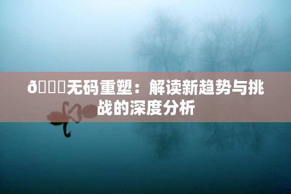 🔞无码重塑：解读新趋势与挑战的深度分析