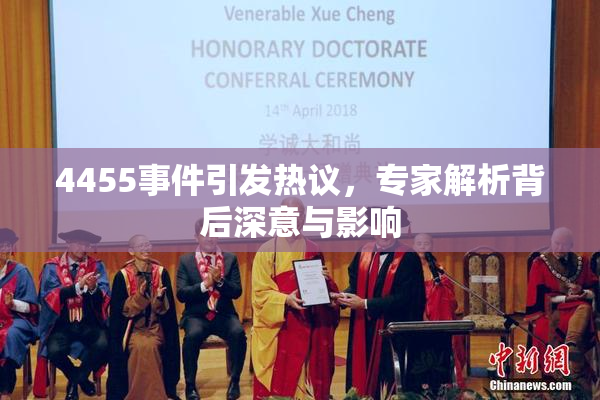 4455事件引发热议，专家解析背后深意与影响