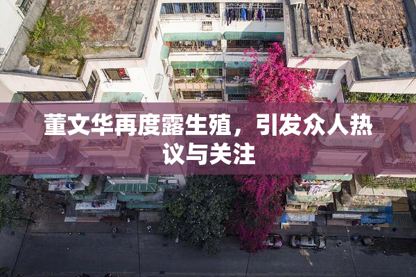 董文华再度露生殖，引发众人热议与关注