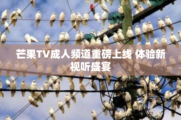 芒果TV成人频道重磅上线 体验新视听盛宴