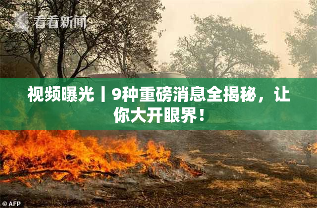 视频曝光丨9种重磅消息全揭秘，让你大开眼界！