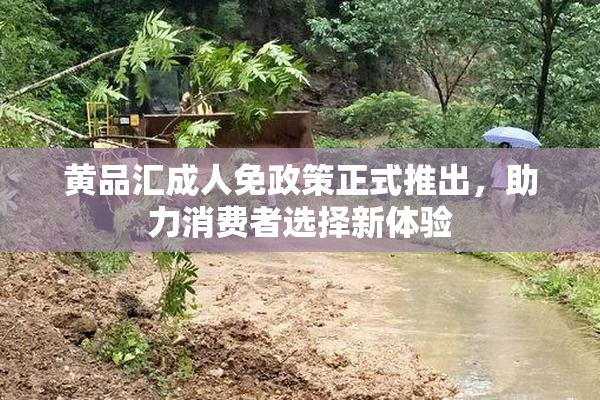 黄品汇成人免政策正式推出，助力消费者选择新体验