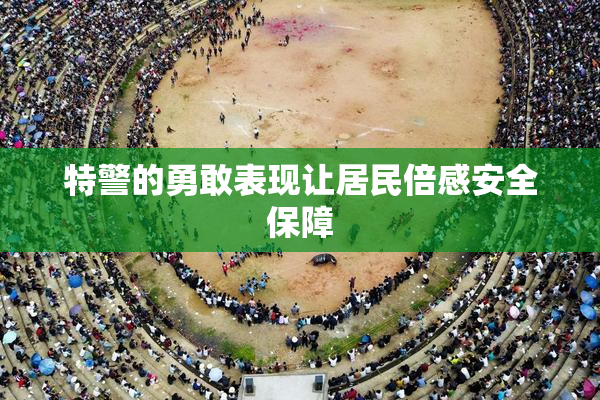 特警的勇敢表现让居民倍感安全保障