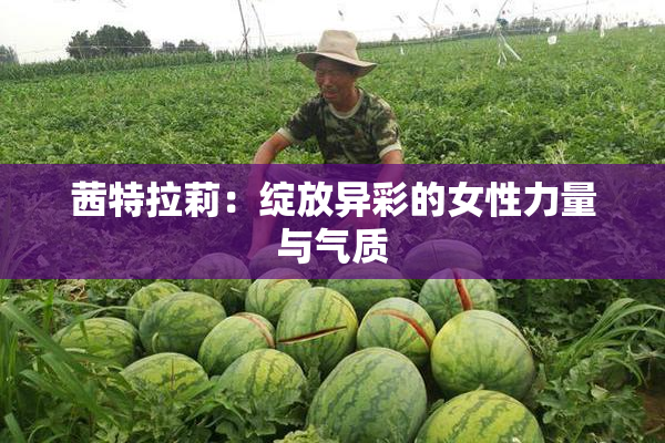 茜特拉莉：绽放异彩的女性力量与气质