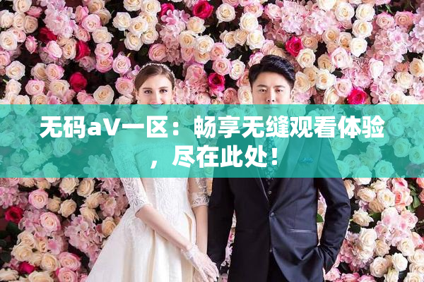 无码aV一区：畅享无缝观看体验，尽在此处！