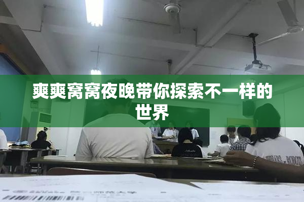 爽爽窝窝夜晚带你探索不一样的世界