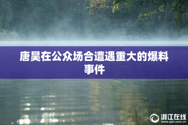 唐昊在公众场合遭遇重大的爆料事件
