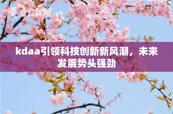 kdaa引领科技创新新风潮，未来发展势头强劲