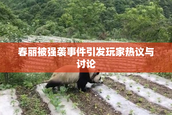 春丽被强袭事件引发玩家热议与讨论
