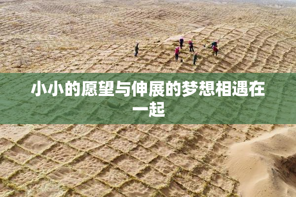 小小的愿望与伸展的梦想相遇在一起