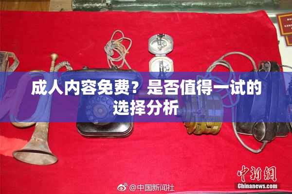 成人内容免费？是否值得一试的选择分析