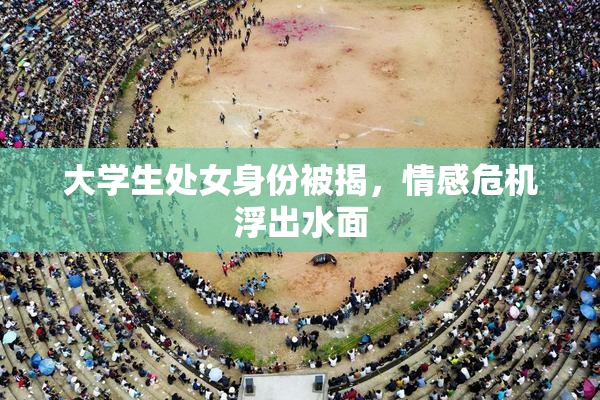 大学生处女身份被揭，情感危机浮出水面