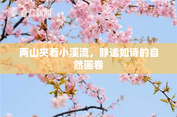 两山夹着小溪流，静谧如诗的自然画卷