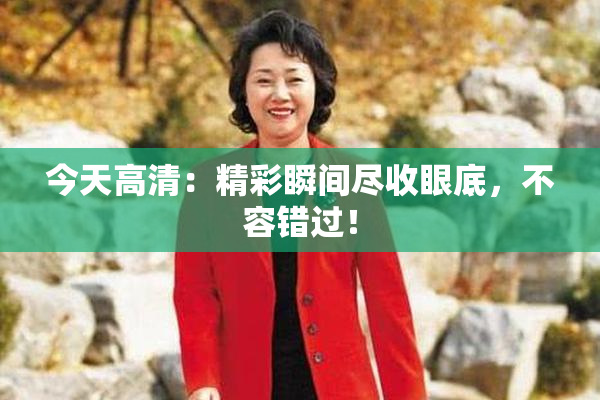 今天高清：精彩瞬间尽收眼底，不容错过！