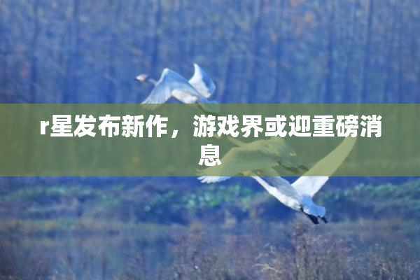 r星发布新作，游戏界或迎重磅消息