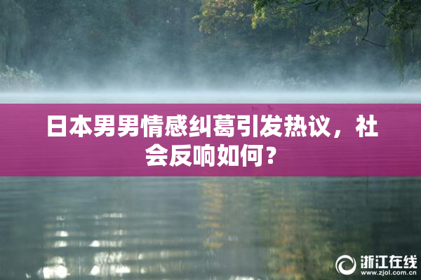 日本男男情感纠葛引发热议，社会反响如何？