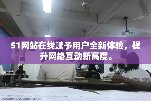 51网站在线赋予用户全新体验，提升网络互动新高度。