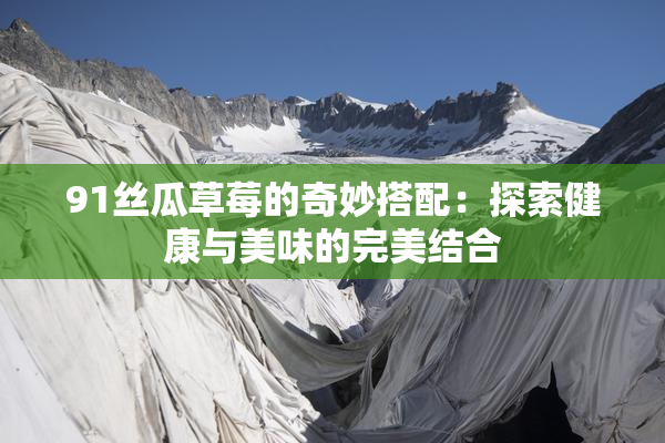 91丝瓜草莓的奇妙搭配：探索健康与美味的完美结合