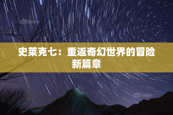 史莱克七：重返奇幻世界的冒险新篇章
