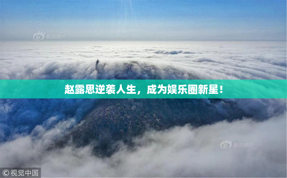赵露思逆袭人生，成为娱乐圈新星！
