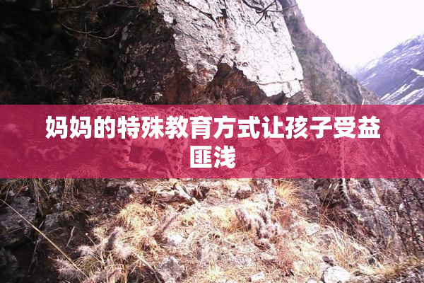 妈妈的特殊教育方式让孩子受益匪浅