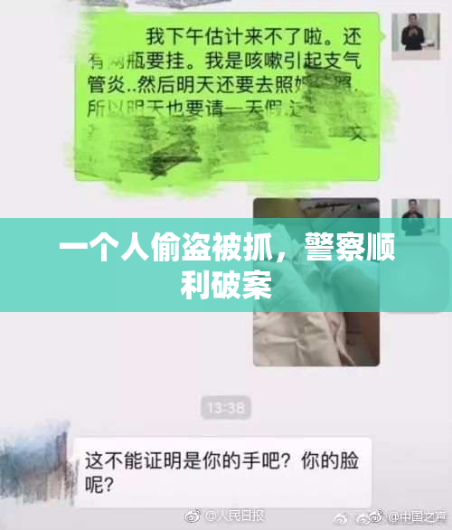 一个人偷盗被抓，警察顺利破案