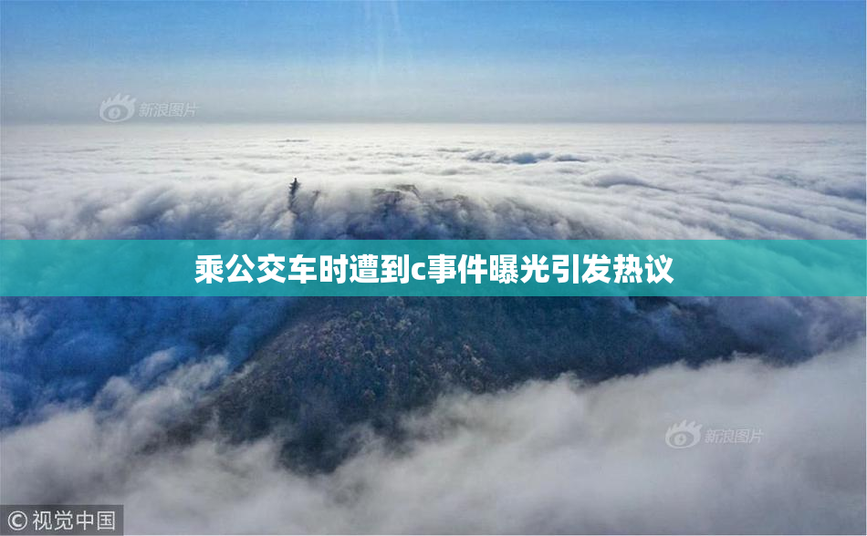 乘公交车时遭到c事件曝光引发热议