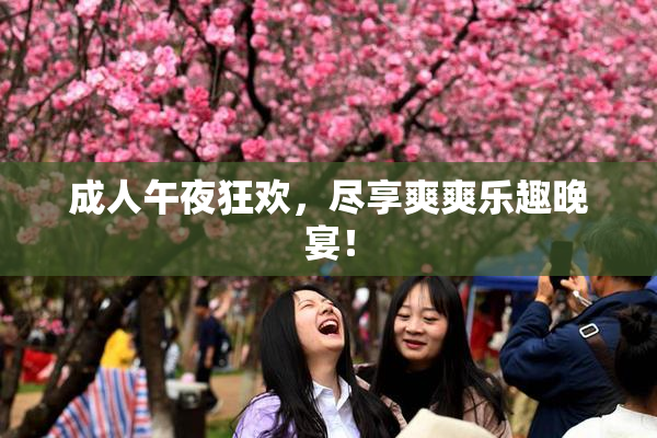 成人午夜狂欢，尽享爽爽乐趣晚宴！