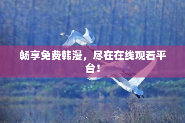畅享免费韩漫，尽在在线观看平台！