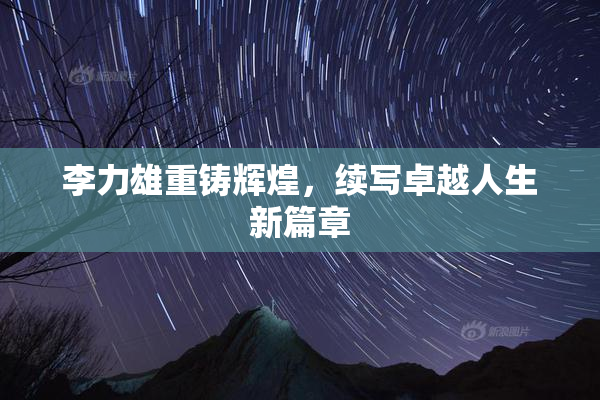 李力雄重铸辉煌，续写卓越人生新篇章