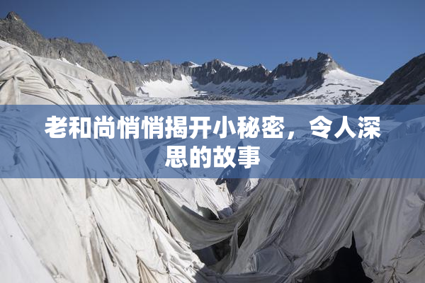 老和尚悄悄揭开小秘密，令人深思的故事