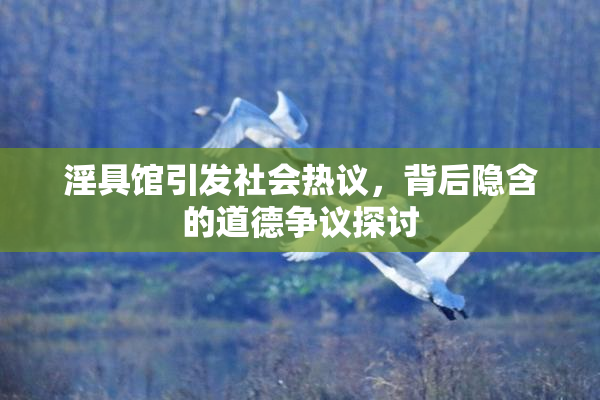 淫具馆引发社会热议，背后隐含的道德争议探讨