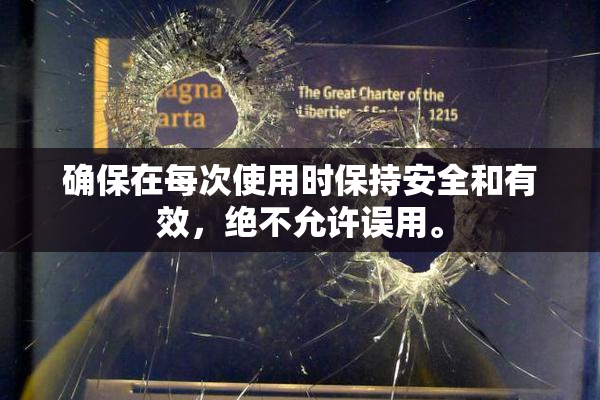 确保在每次使用时保持安全和有效，绝不允许误用。