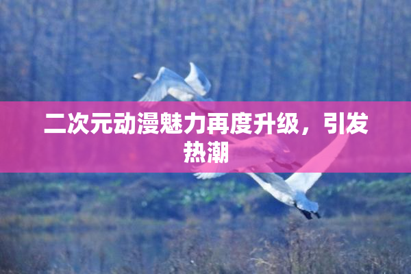 二次元动漫魅力再度升级，引发热潮