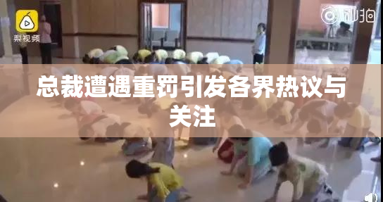 总裁遭遇重罚引发各界热议与关注