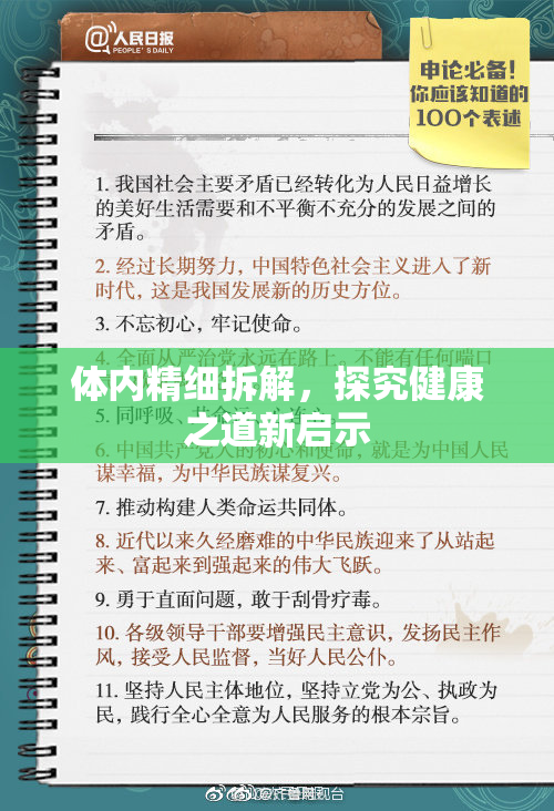 体内精细拆解，探究健康之道新启示
