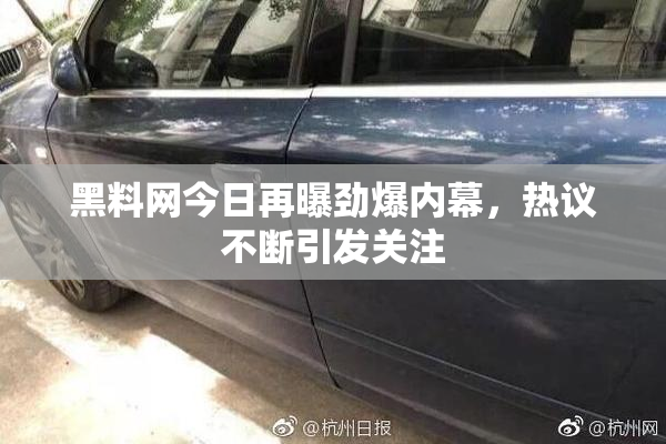 黑料网今日再曝劲爆内幕，热议不断引发关注