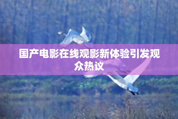 国产电影在线观影新体验引发观众热议