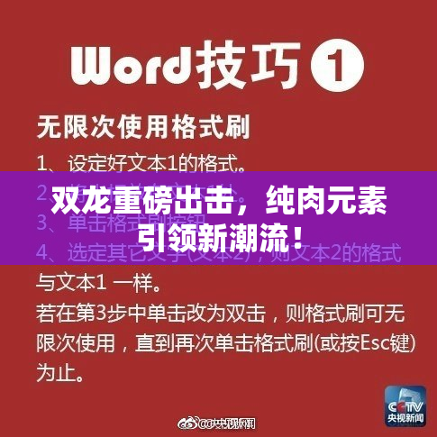 双龙重磅出击，纯肉元素引领新潮流！