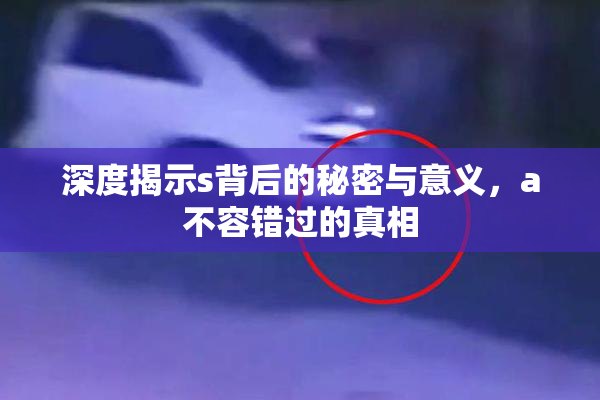 深度揭示s背后的秘密与意义，a不容错过的真相