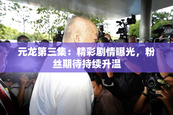 元龙第三集：精彩剧情曝光，粉丝期待持续升温
