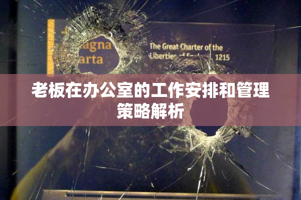 老板在办公室的工作安排和管理策略解析
