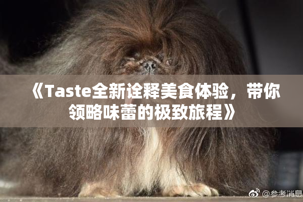 《Taste全新诠释美食体验，带你领略味蕾的极致旅程》
