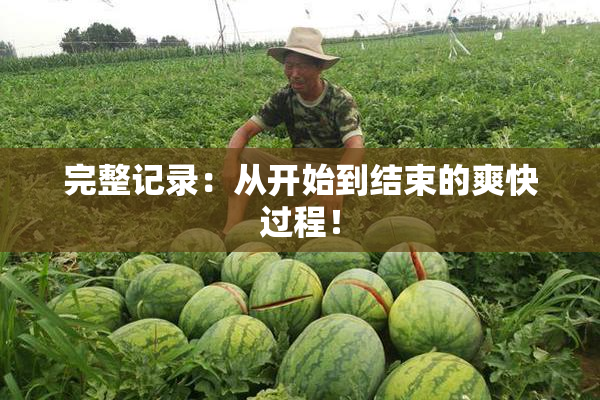 完整记录：从开始到结束的爽快过程！