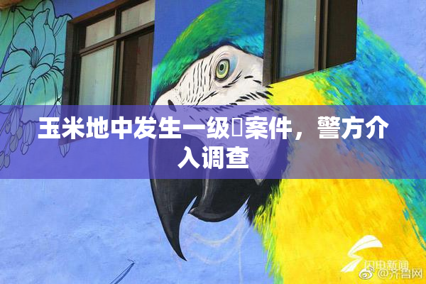 玉米地中发生一级婬案件，警方介入调查