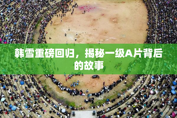 韩雪重磅回归，揭秘一级A片背后的故事