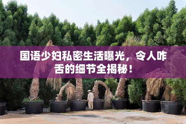 国语少妇私密生活曝光，令人咋舌的细节全揭秘！
