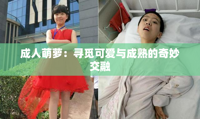 成人萌萝：寻觅可爱与成熟的奇妙交融