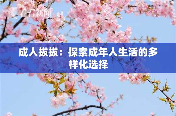 成人拔拔：探索成年人生活的多样化选择